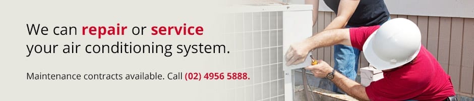 We can repair or service your air conditioning system