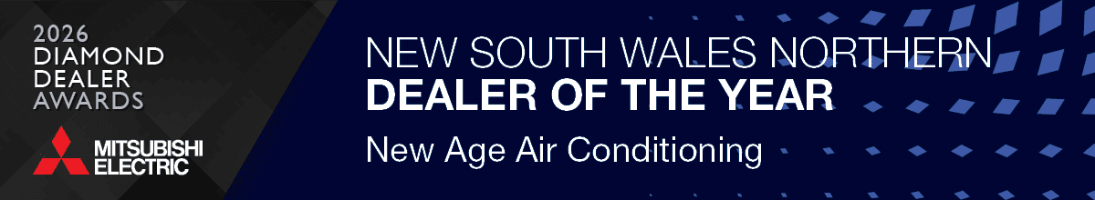 NSW Northern Mitubishi Electric Dealer of the Year 2026 banner
